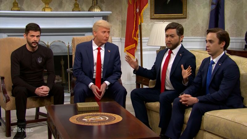 ‘SNL Skewers Trump and Zelensky Meeting in Hilarious Sketch’