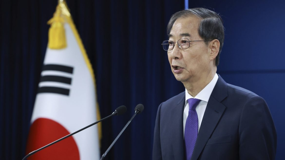 South Korea’s Acting Leader Han Steps Down Amid Presidential Bid Speculation