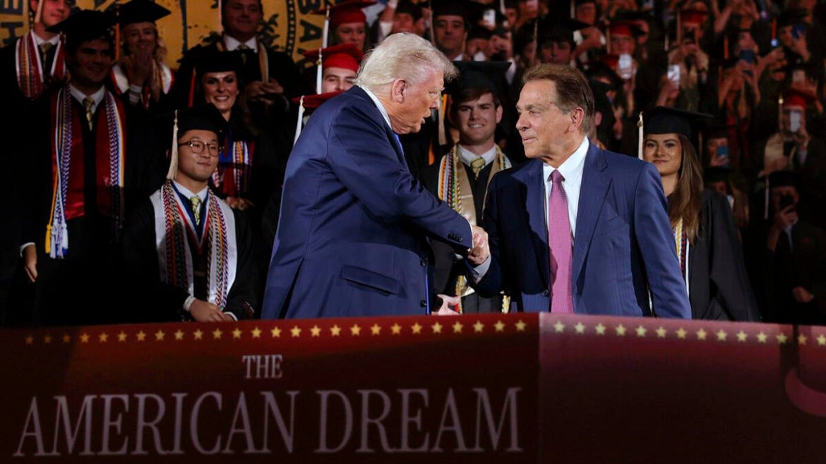 Trump Weighs Executive Order on NIL After Meeting with Nick Saban