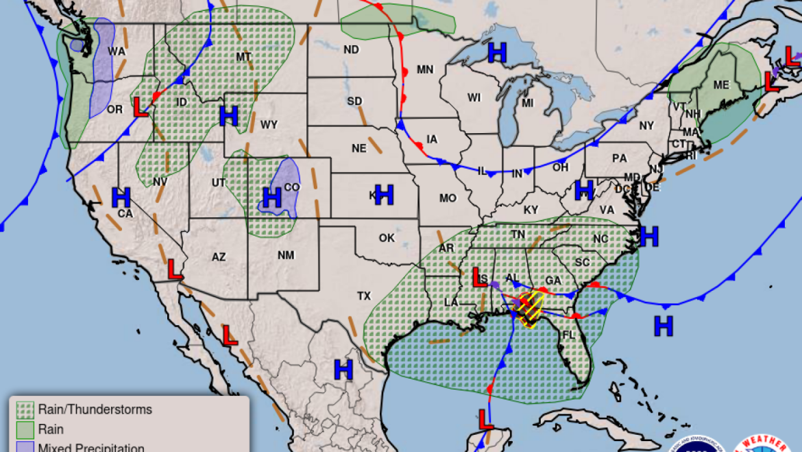 Atmospheric River to Drench Southeast U.S. in Rare Weather Event