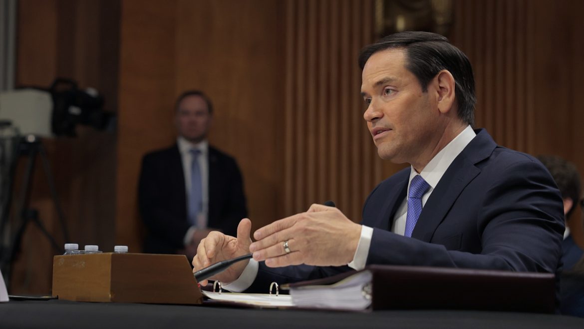 Marco Rubio Backs Foreign Affairs Budget Cuts in Senate Debate