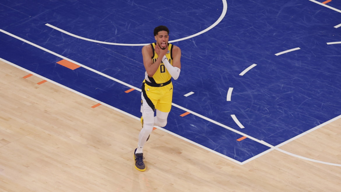 Haliburton Channels Reggie Miller with Iconic Choke Sign After Buzzer-Beater Ties Pacers-Knicks Game 1