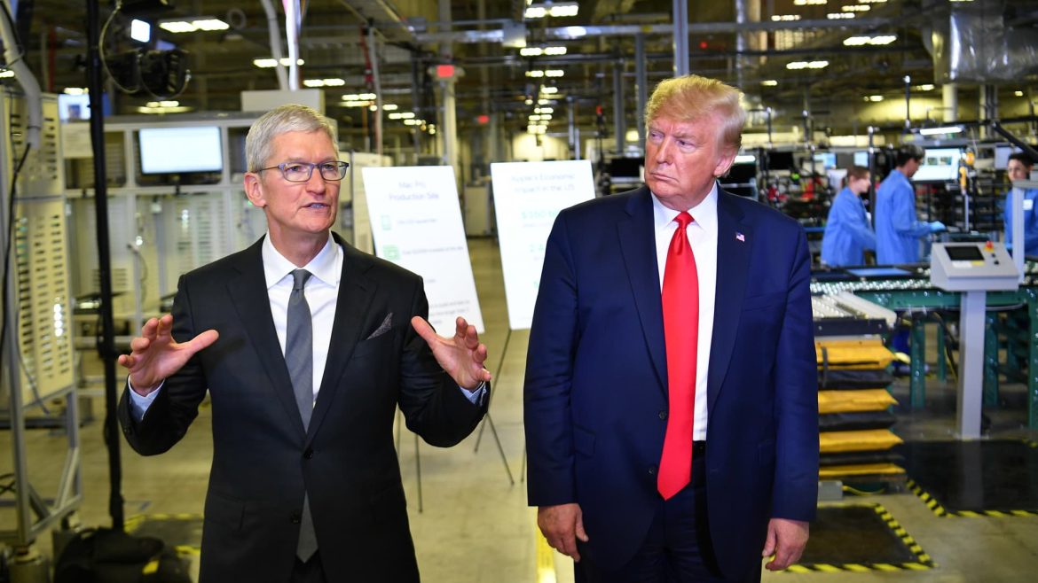 Trump Demands Apple Pay 25% Tariff on Non-U.S. Made iPhones