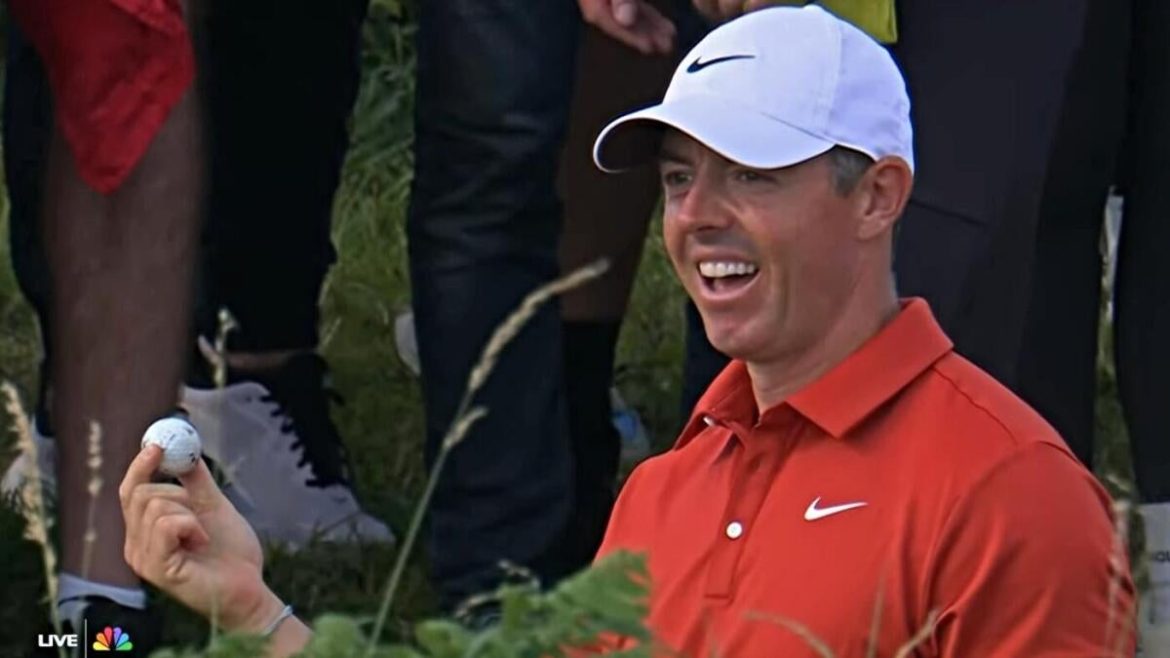McIlroy’s Double-Ball Shot at 2025 Open